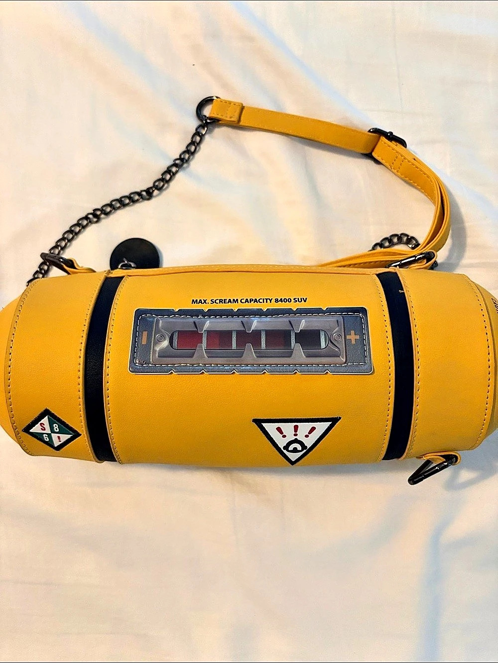 Disney Monsters, Inc. Scream Canister Crossbody Bag Yellow & Black